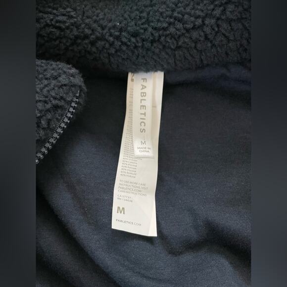 Fabletics Sherpa Jacket Womens medium teddy lotta fleece hooded coat - Picture 6 of 9
